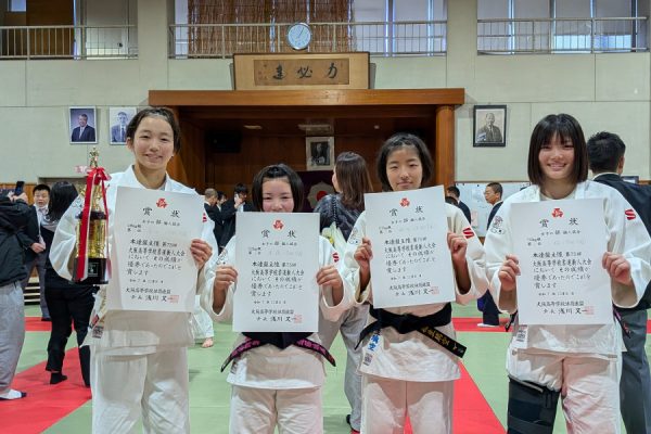 【柔道部】全員入賞！大阪高等学校柔道新人大会　女子の部