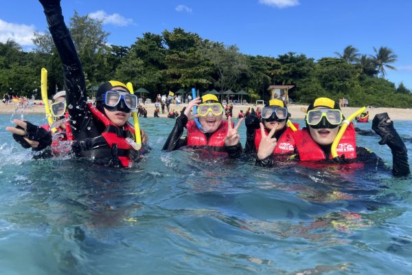 14期生　修学旅行5日目　グリーン島でのシュノーケリング体験